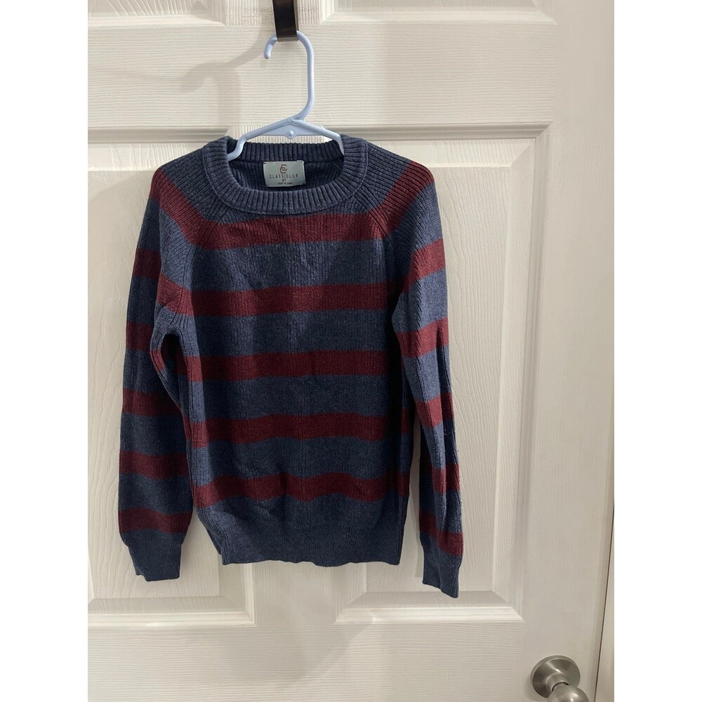 Class Club Boys Sweater Size 6/7 Blue/Red